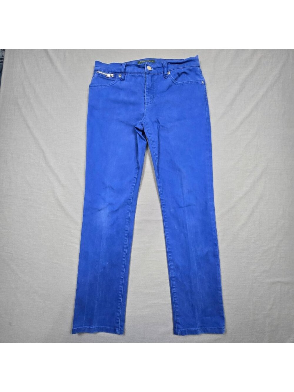 Lauren Ralph Lauren Womens Size 6 Jeans Bright Blue Modern Straight Ankle